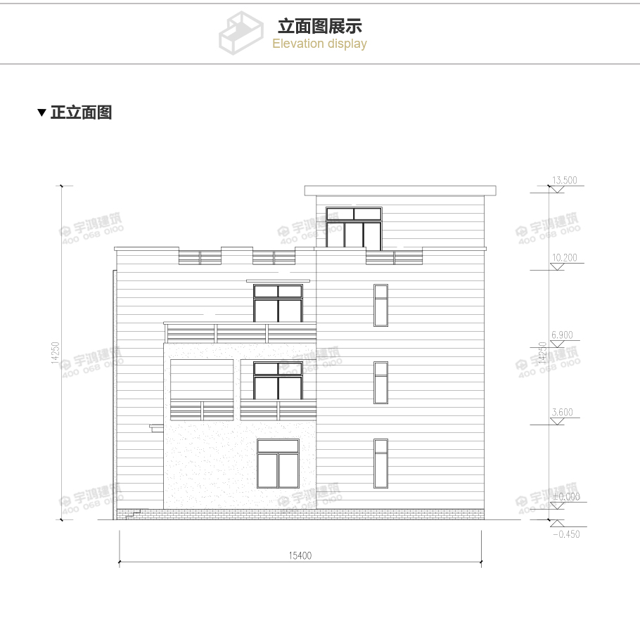 110平三層現(xiàn)代風農(nóng)村房屋設計全套圖紙