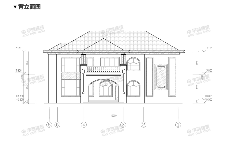 240平兩層帶堂屋自建房設(shè)計(jì)圖紙