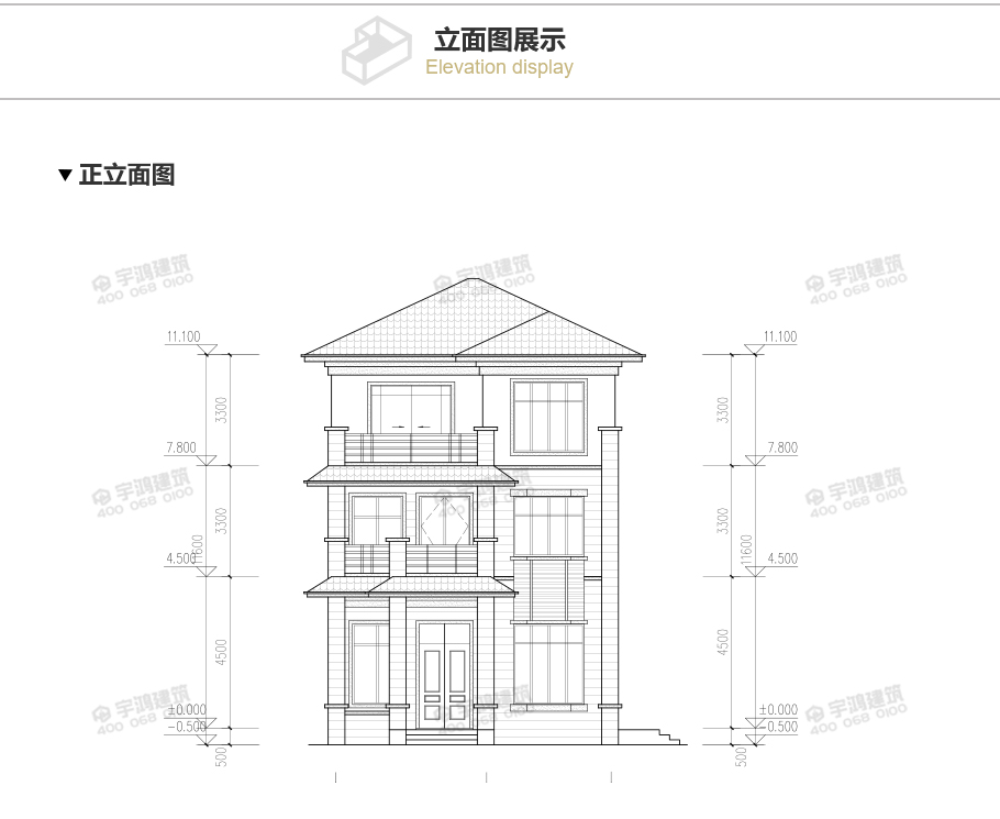 110平新中式農(nóng)村別墅設計圖，三層造價才20萬，心動不如行動